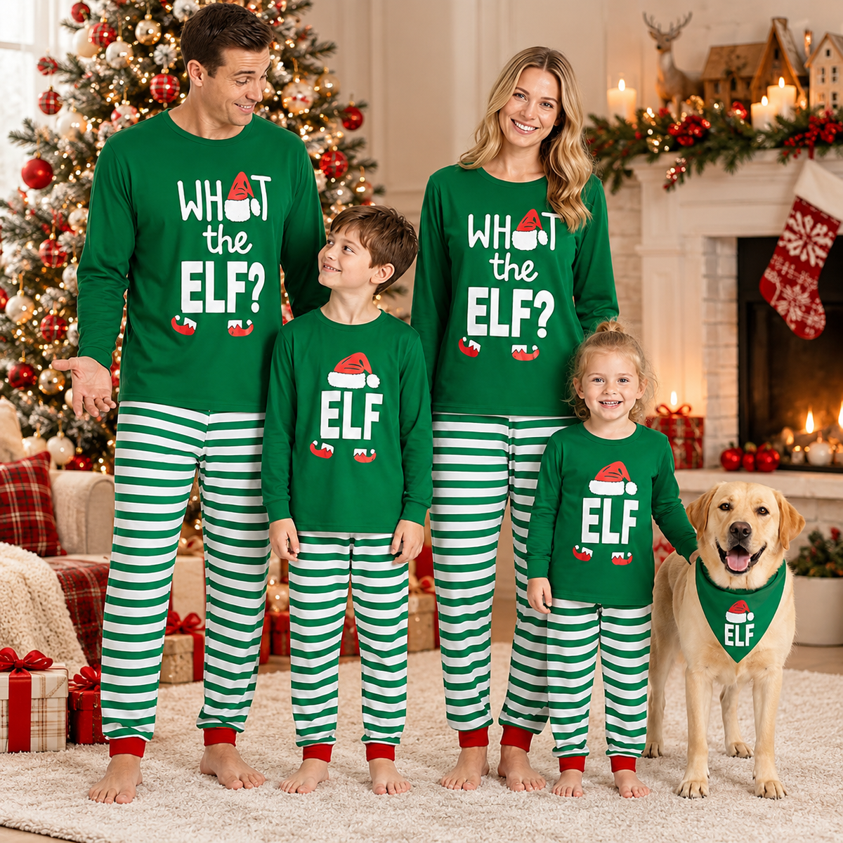 What the Elf? Family Matching Christmas Pajamas