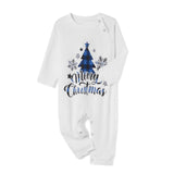 Blue Christmas Tree Plaid Family Matching Christmas Pajamas