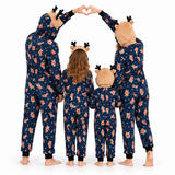 Christmas Reindeer Print Family Matching Christmas Jumpsuit