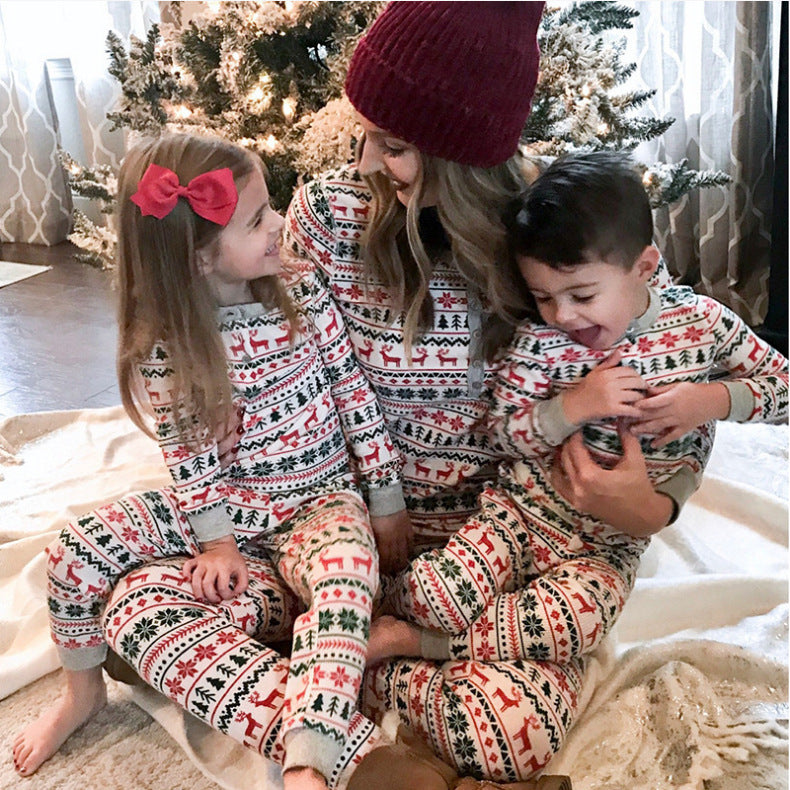 Reindeer & Snowflake Family Matching Christmas Pajamas
