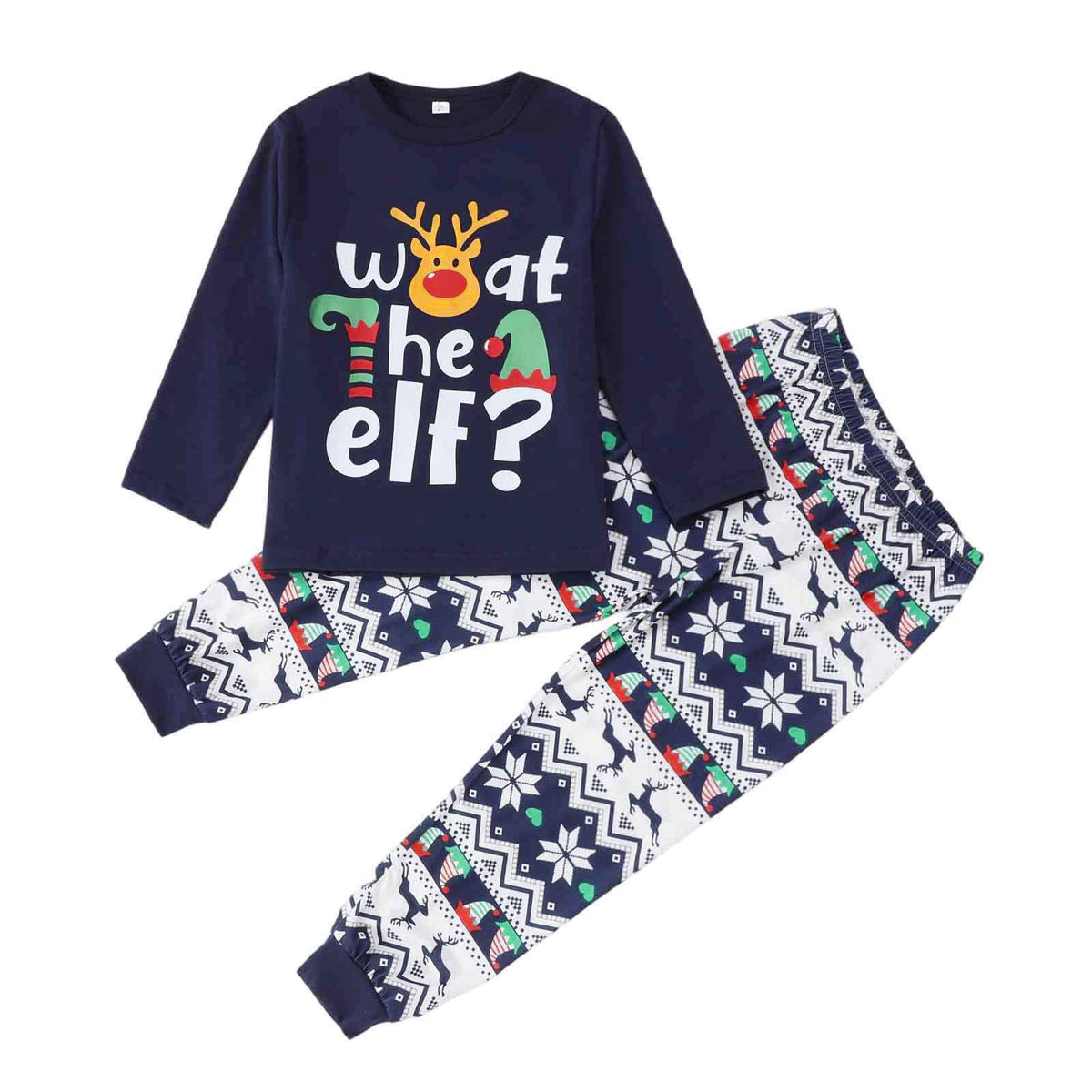 Christmas Letter Print Family Matching Christmas Pajamas
