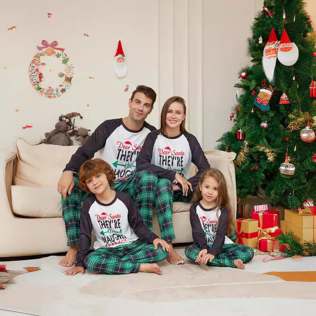 Dear Santa Naughty Ones Family Matching Pajamas