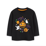 Glow-in-the-Dark Halloween Pumpkin Ghost Pullover Hoodie